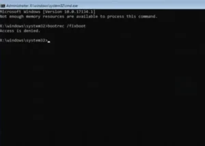 Fixing 'Access is Denied' Error When Running Bootrec Fixboot Command in Windows Tutorial