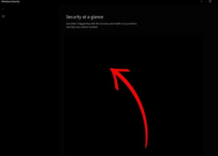 How to Fix Empty-Blank Windows 1110 Security or Defender App in 2025