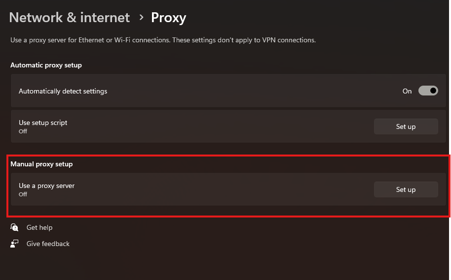 How to Fix Wi-Fi Connected but No Internet on Windows 11 | Step-by-Step Guide 2 Disable VPN and Proxy Settings