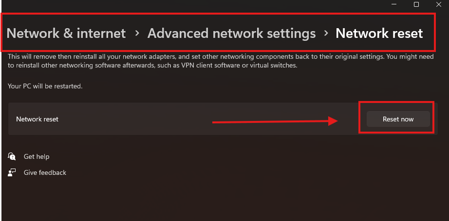 How to Fix Wi-Fi Connected but No Internet on Windows 11 | Step-by-Step Guide 5 Perform a Complete Network Reset