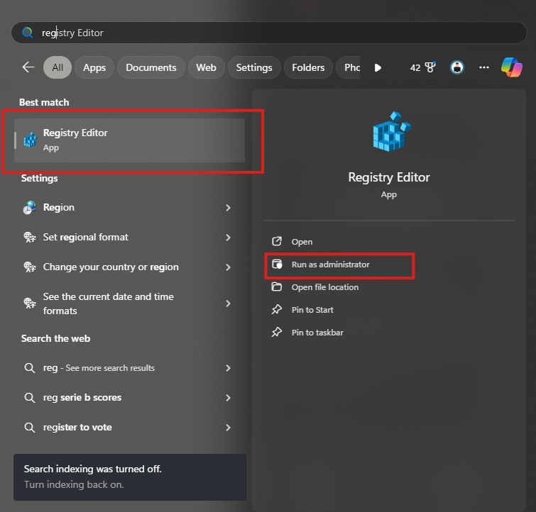 Fixing Windows Co-Pilot Missing Issue: Step-by-Step Tutorial 2025 2 regedit in the Windows search bar.