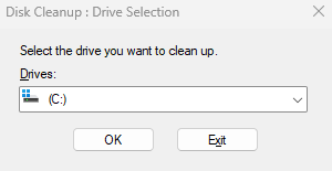 Run Disk Cleanup