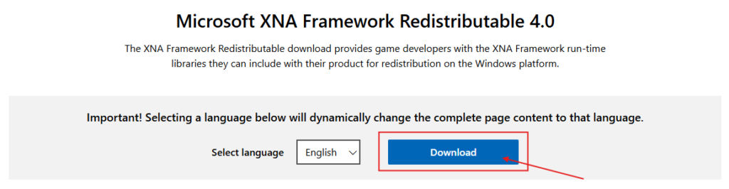 Downloading and Installing Microsoft XNA Framework