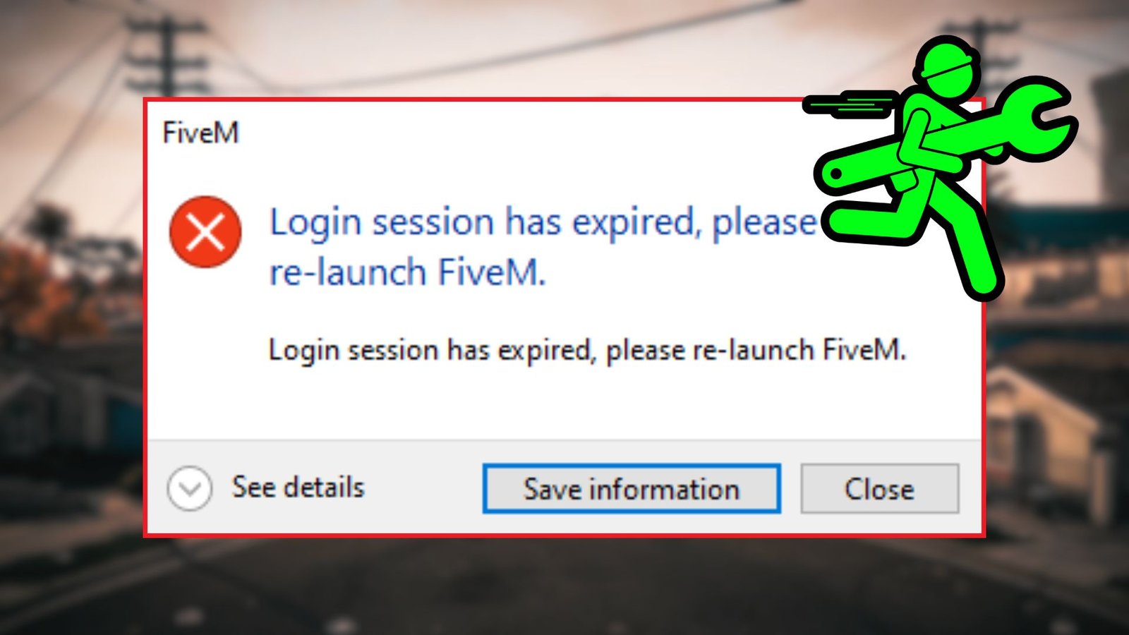 Your session has expired. Please relaunch FiveM