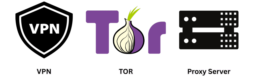 VPN, Tor, and Proxy at a glance three different paths for your traffic