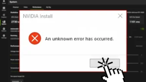 An unknown error has occurred